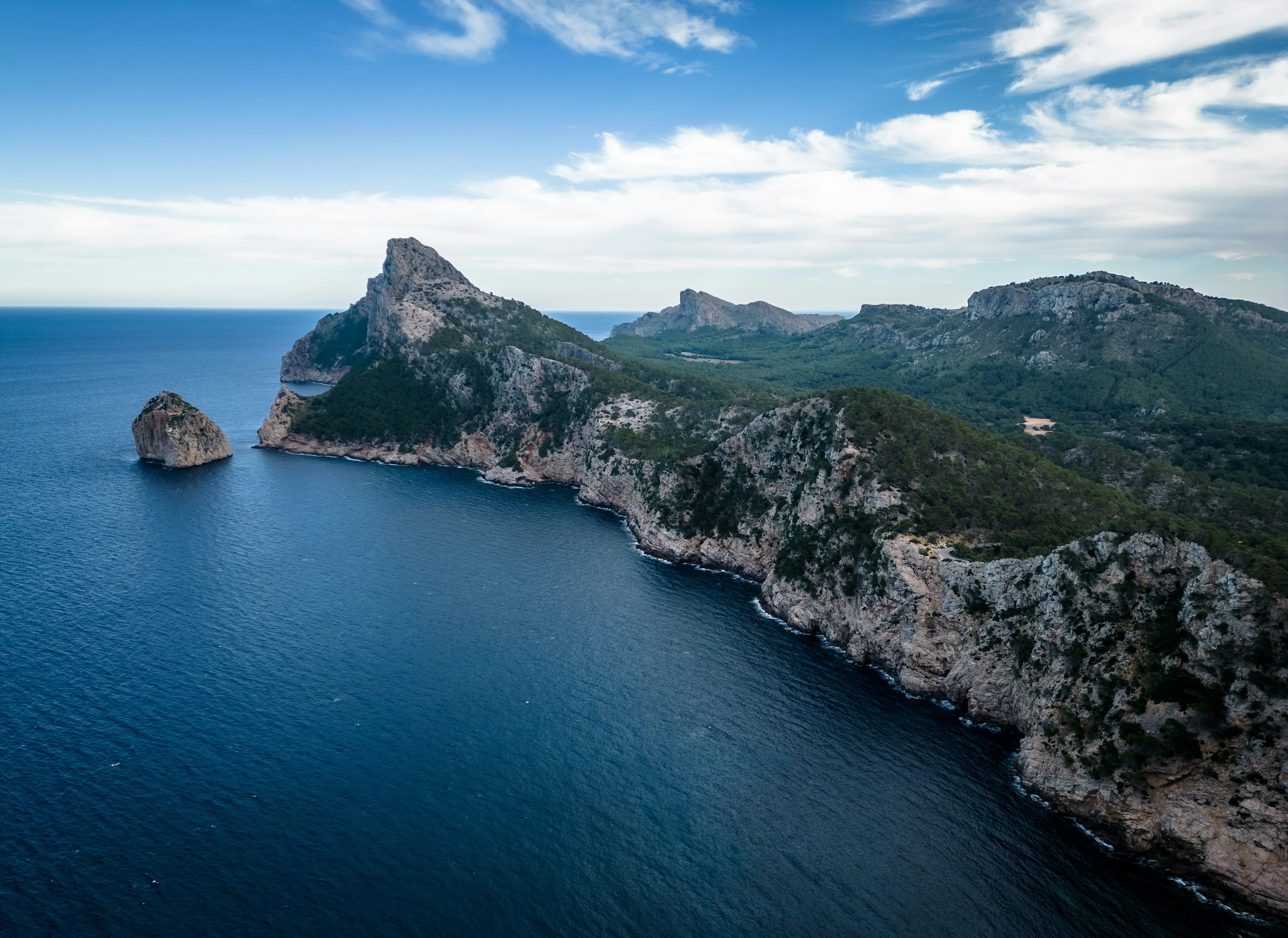 The Formentor coast in Mallorca, photographed by Artem Zhukov. Location imagery, not a documented pilot sampling site.